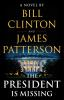 Book cover for "The president is missing".