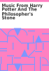 Book cover for "Music from Harry Potter and the philosopher's stone".