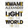 Book cover for "Light for the world to see".