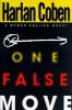 Book cover for "One false move".