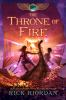 Book cover for "The throne of fire".