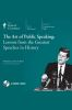 Book cover for "The art of public speaking".