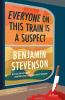 Book cover for "Everyone on this train is a suspect".