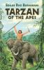 Book cover for "Tarzan of the apes".