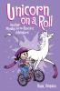 Book cover for "Unicorn on a roll".