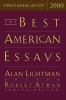 Book cover for "The best American essays 2000".
