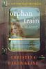 Book cover for "Orphan train".