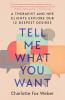 Book cover for "Tell me what you want".