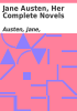 Book cover for "Jane Austen, her complete novels".