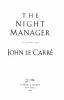 Book cover for "The night manager".