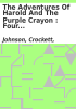 Book cover for "The adventures of Harold and the purple crayon".