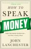Book cover for "How to speak money".