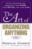 Book cover for "The art of organizing anything".