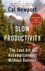 Book cover for "Slow productivity".