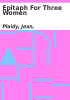 Book cover for "Epitaph for three women".