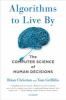 Book cover for "Algorithms to live by".