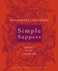 Book cover for "Moosewood restaurant simple suppers".