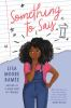 Book cover for "Something to say".