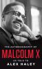 Book cover for "The autobiography of Malcolm X".