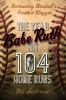 Book cover for "The year Babe Ruth hit 104 home runs".