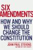 Book cover for "Six amendments".
