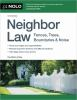 Book cover for "Neighbor law".