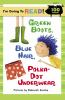 Book cover for "Green boots, blue hair, polka-dot underwear".