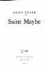 Book cover for "Saint maybe".