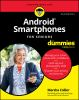 Book cover for "Android smartphones for seniors".