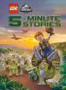 Book cover for "5-minute stories LEGO Jurassic World".