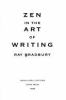 Book cover for "Zen in the art of writing".