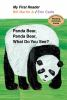 Book cover for "Panda Bear, Panda Bear, what do you see?".