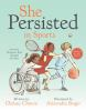 Book cover for "She persisted in sports".