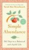 Book cover for "Simple abundance".