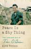 Book cover for "Peace is a shy thing".