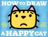 Book cover for "How to draw a happy cat".