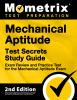 Book cover for "Mechanical aptitude test secrets study guide".