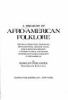 Book cover for "A treasury of Afro-American folklore".