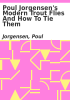 Book cover for "Poul Jorgensen's Modern trout flies and how to tie them".