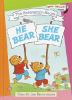 Book cover for "He bear, she bear".