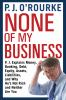 Book cover for "None of my business".