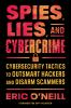 Book cover for "Spies, lies, and cybercrime".