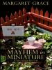 Book cover for "Mayhem in miniature".