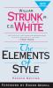 Book cover for "The elements of style".