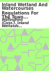 Book cover for "Inland wetland and watercourses regulations for the Town of Wallingford".