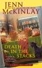 Book cover for "Death in the stacks".