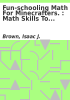 Book cover for "Fun-schooling math for Minecrafters".