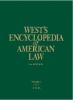 Book cover for "West's encyclopedia of American law".