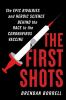 Book cover for "The first shots".
