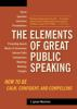 Book cover for "The elements of great public speaking".